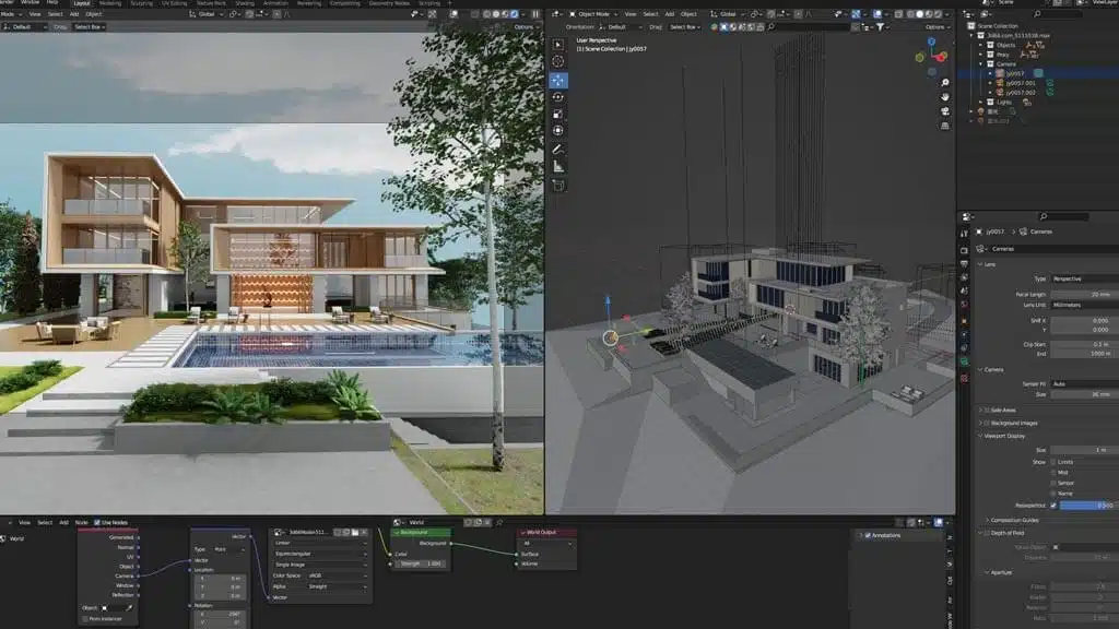 آموزش بلندر معماری – محیط نرم‌افزار Blender