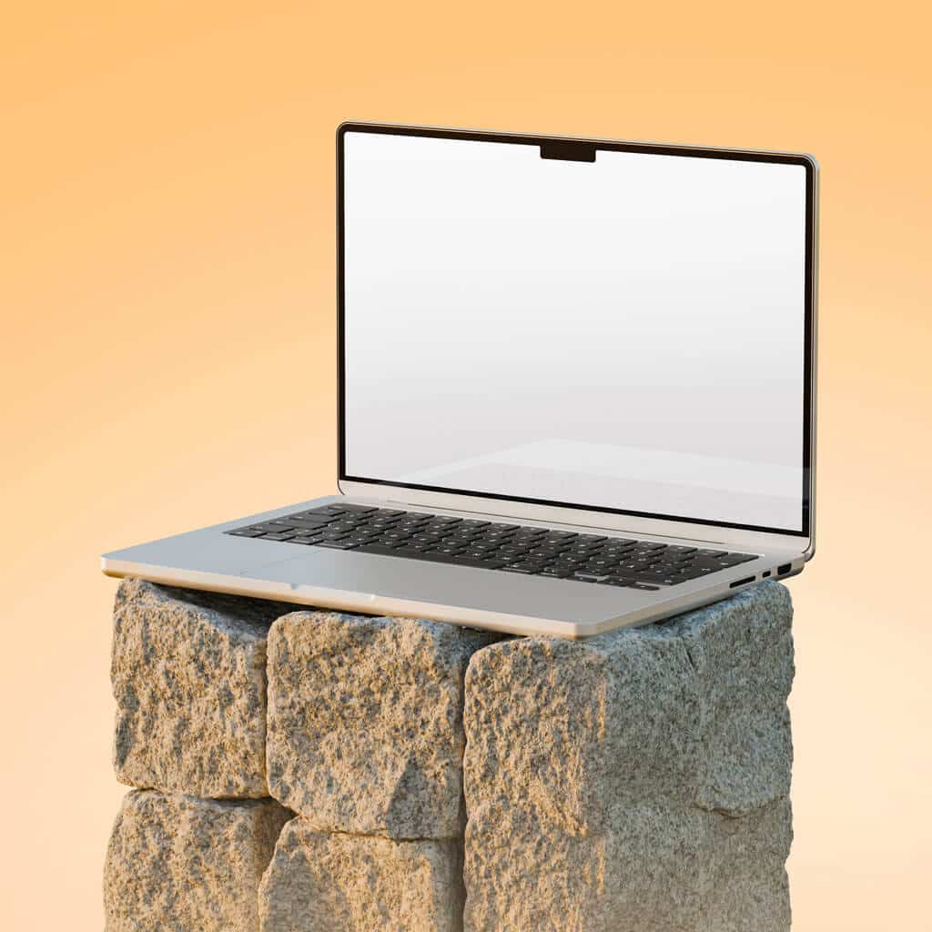 موکاپ لپ‌تاپ - نسخه خام